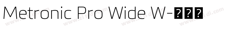 Metronic Pro Wide W字体转换